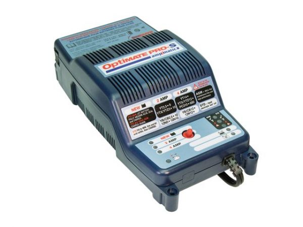 OptiMATE PRO-S Ampmatic professzionális akkumulátortöltő regeneráló (12V, 2A/4A, 2-40Ah) 1