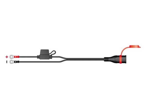 O01 Vízvédett töltőkábel csatlakozó akkumulátorhoz (M6, 5A) 5