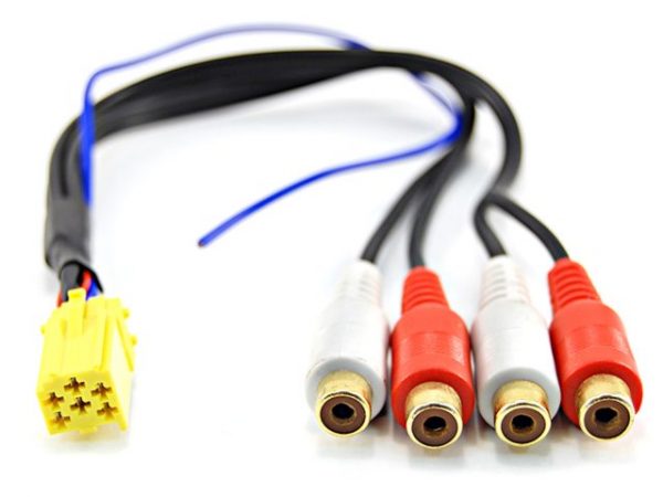Mini ISO sárga (erősítő kimeneti kábel) 1