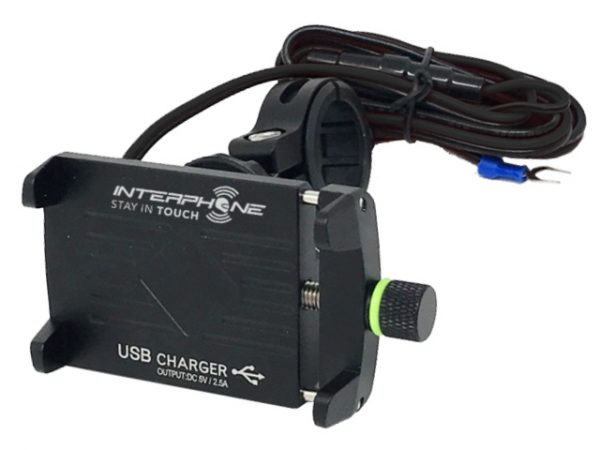 Interphone MOTOCRAB EVO univerzális telefontartó és USB töltő motorkerékpárra 3