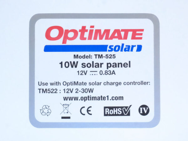 TecMATE OptiMATE Solar Duo napelemes akkumulátortöltő (12V, 2,5A, tapadókorong) 8