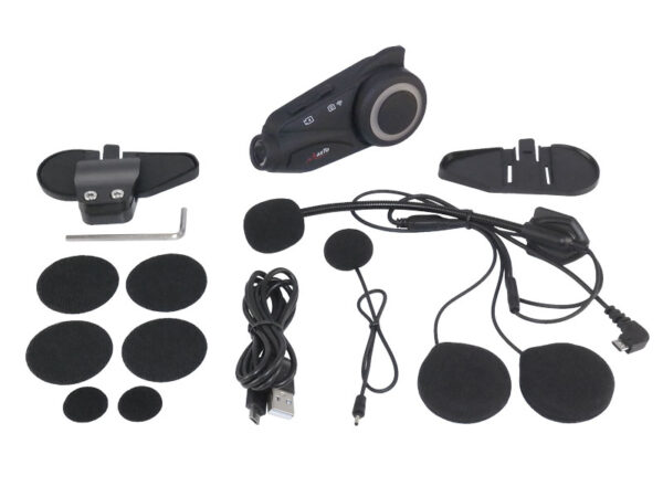 MaxTo M3 bukósisak kommunikáció és FHD menetkamera (Bluetooth, 6fő, 1000m, 1920x1080, 60fps) 1