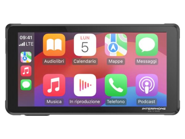 Interphone RIDESYNC motorkerékpár Infotainment rendszer (Apple CarPlay, Android Auto) 4