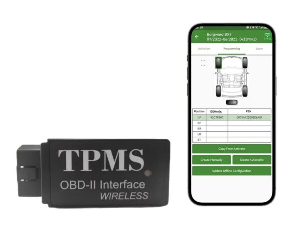 QQr OB200 Bluetooth OBD Interface (DAM100 APP-hoz)