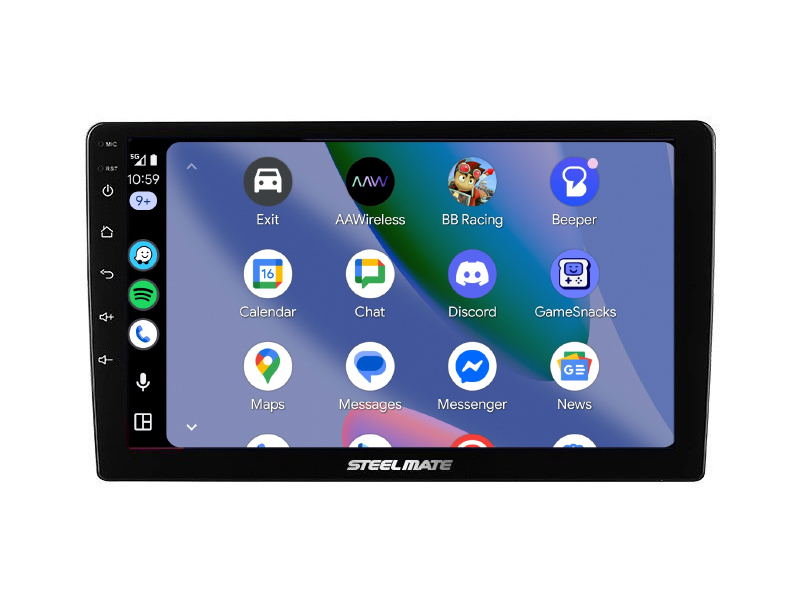 Steel Mate X8 PRO 10" autós multimédia, Apple CarPlay WiFi, Android Auto WiFi 1